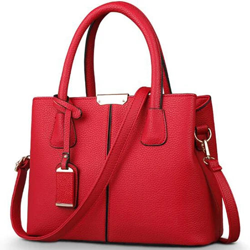 Women PU Leather Handbags Ladies Large Tote Bag Female Square ,