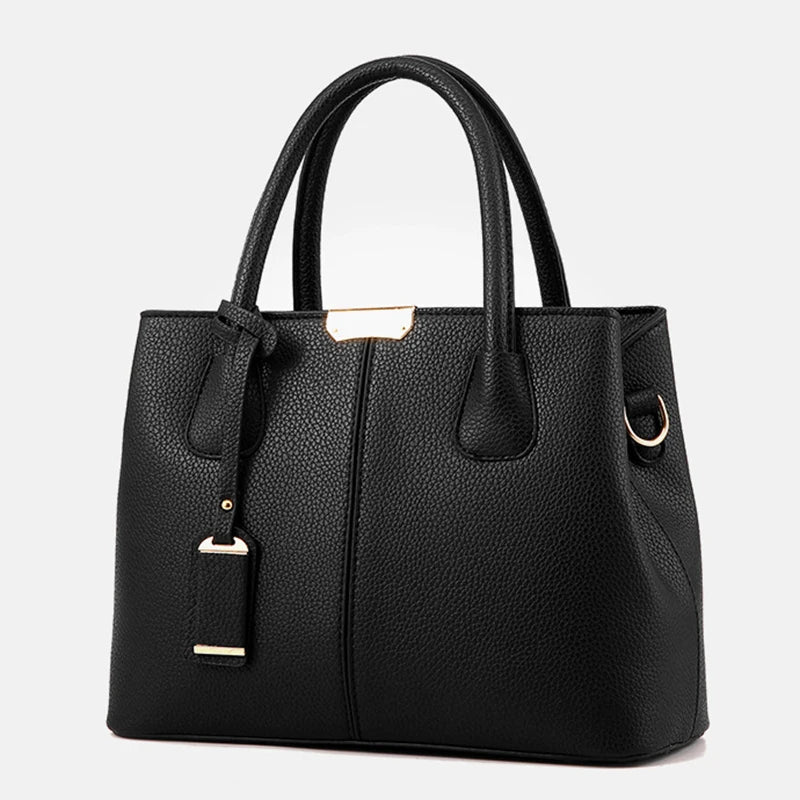 Women PU Leather Handbags Ladies Large Tote Bag Female Square ,