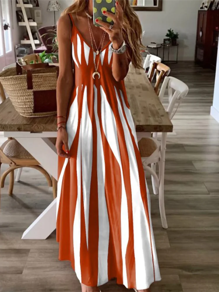 Sleeveless Dress Women Dress Robe,