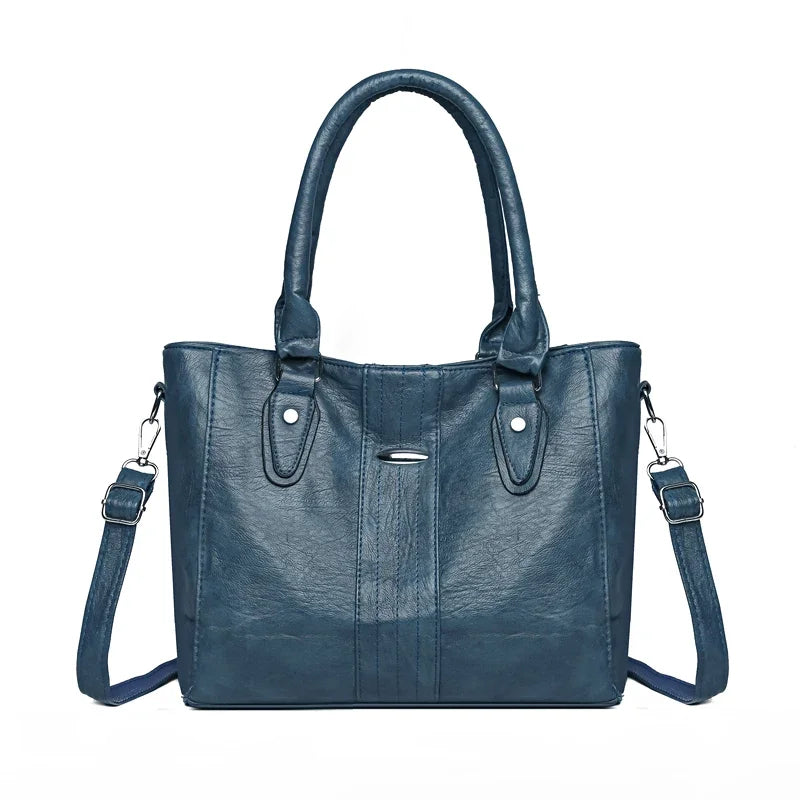 New Soft Leather Handbag For Women Vintage Shoulde,