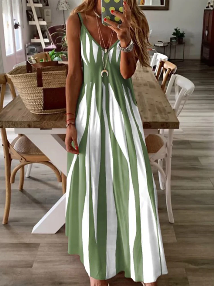 Sleeveless Dress Women Dress Robe,