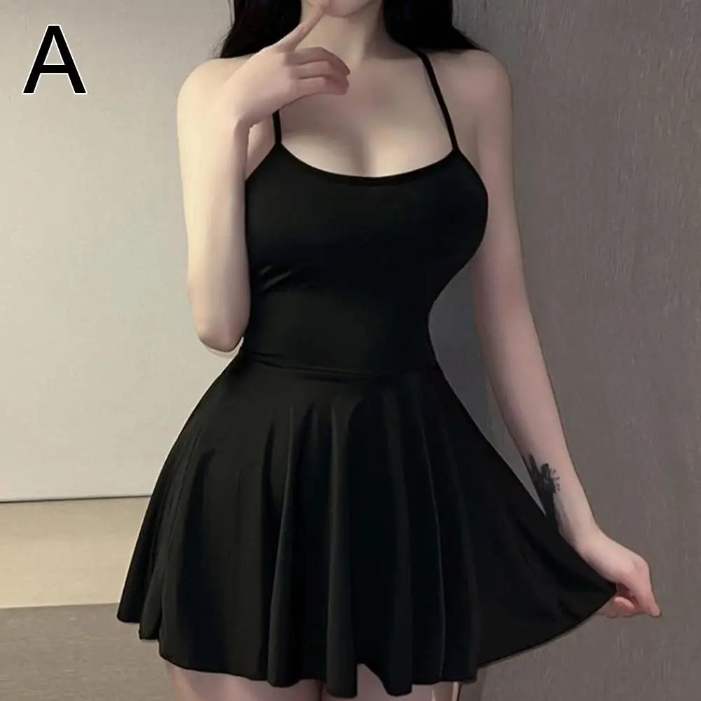 Sexy Women Pleated Micro MINI Dress