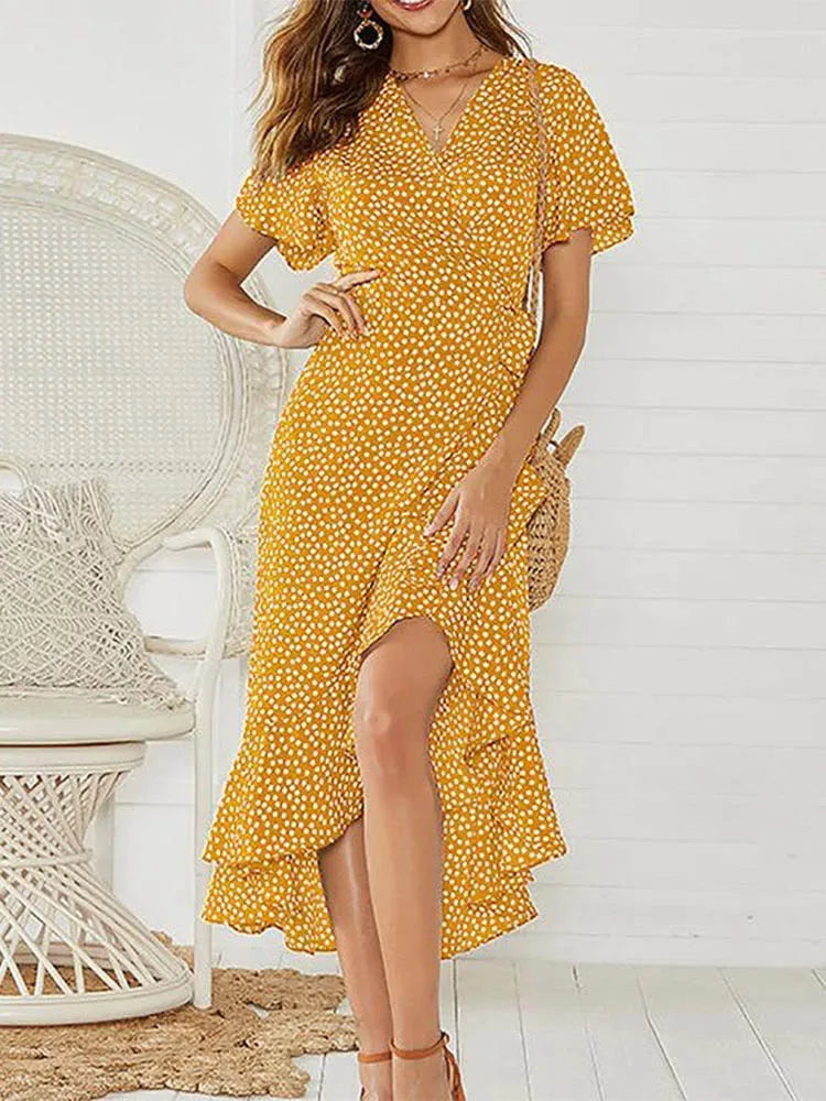 Summer Beach Maxi Dress Women 2025
