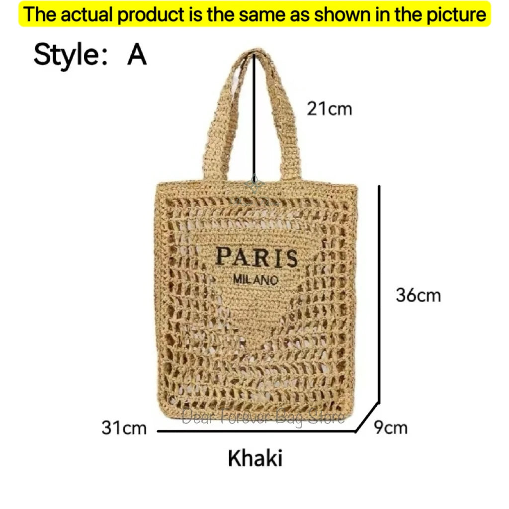 Women's Summer Beach Straw Style,