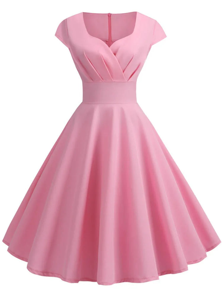 Summer Dress Women Hepburn Vintage .