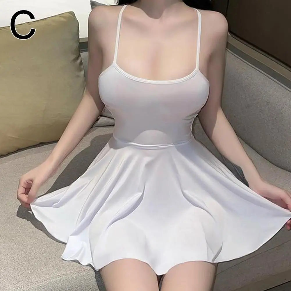 Sexy Women Pleated Micro MINI Dress