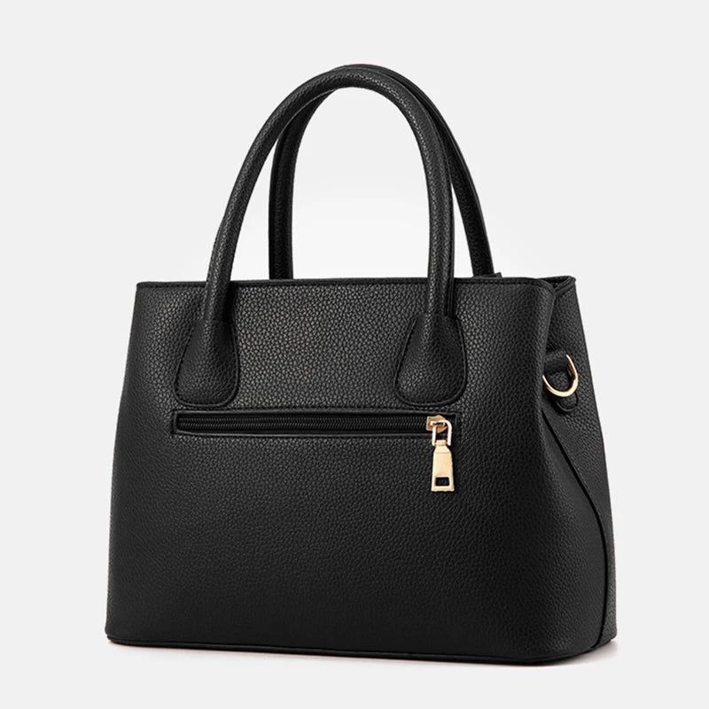 Women PU Leather Handbags Ladies Large Tote Bag Female Square ,