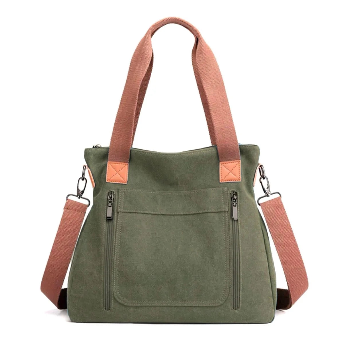 Women's Versatile Handbag Large Capacity Canvas Casual Shoulder Crossbody Bag