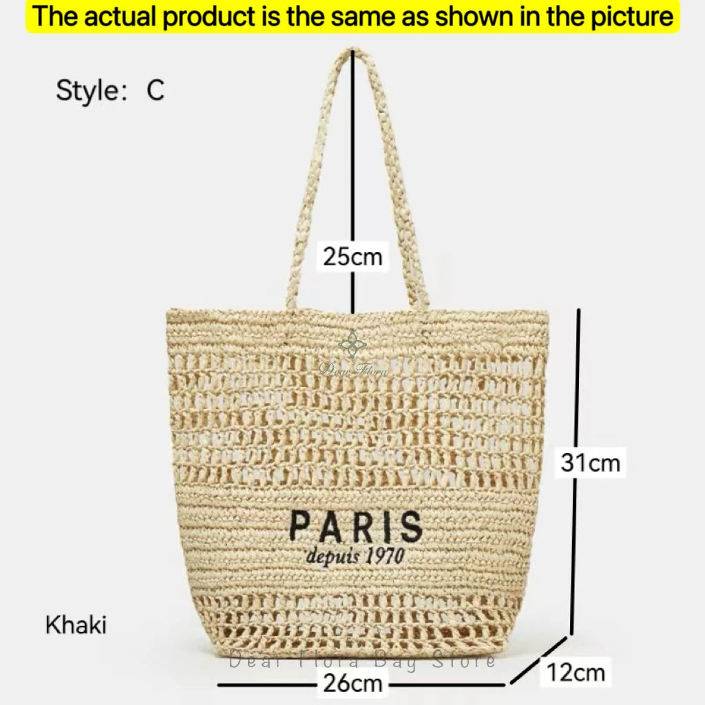 Women's Summer Beach Straw Style,