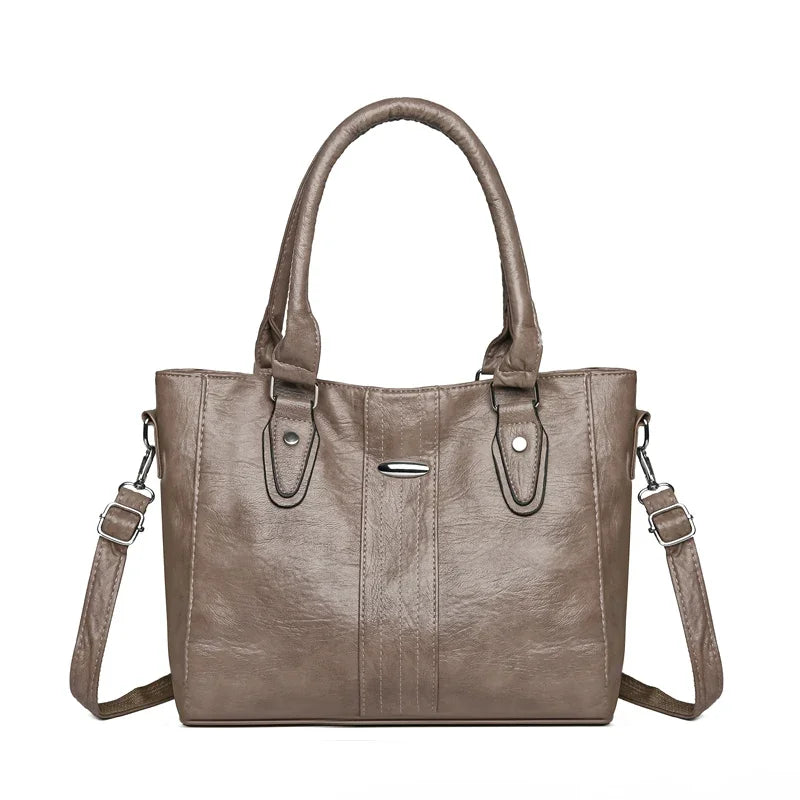 New Soft Leather Handbag For Women Vintage Shoulde,
