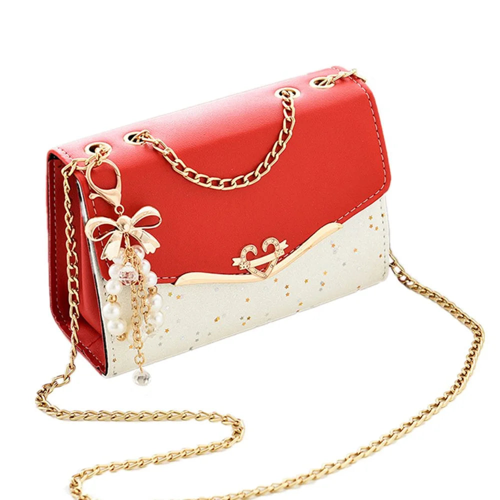 Fashion Messenger Bag Women Trendy Sequin Single Shoulder Bags Mobile Phone ,