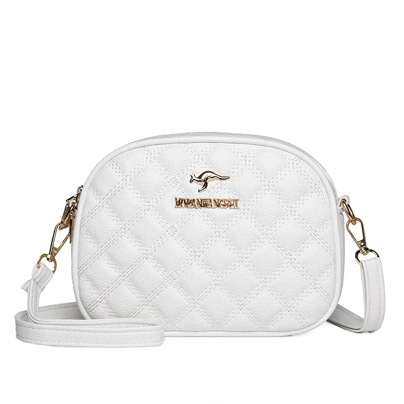 3 Layers Zipper Pockets Quality Crocodile PU Leather Women's .