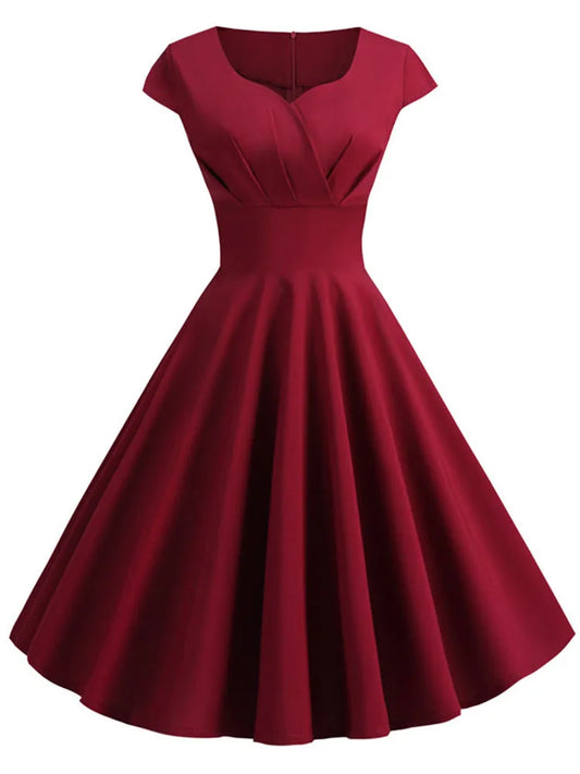 Summer Dress Women Hepburn Vintage .