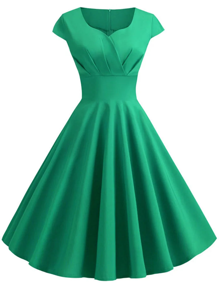 Summer Dress Women Hepburn Vintage .