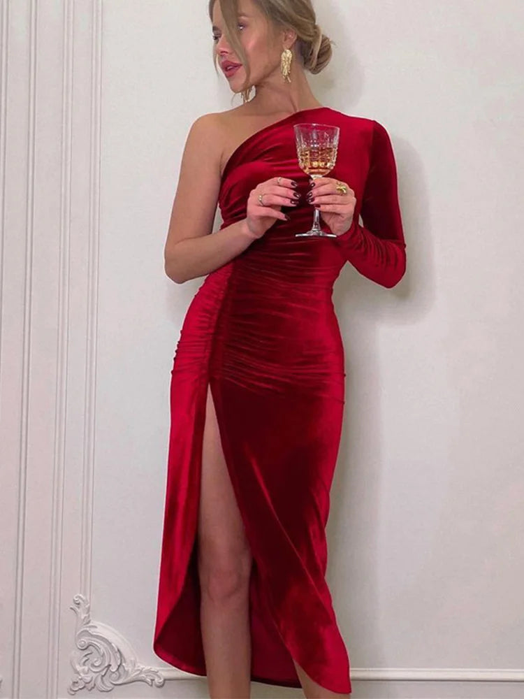 Women Elegant Long Sleeve Party