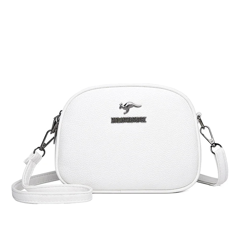 3 Layers Zipper Pockets Quality Crocodile PU Leather Women's .