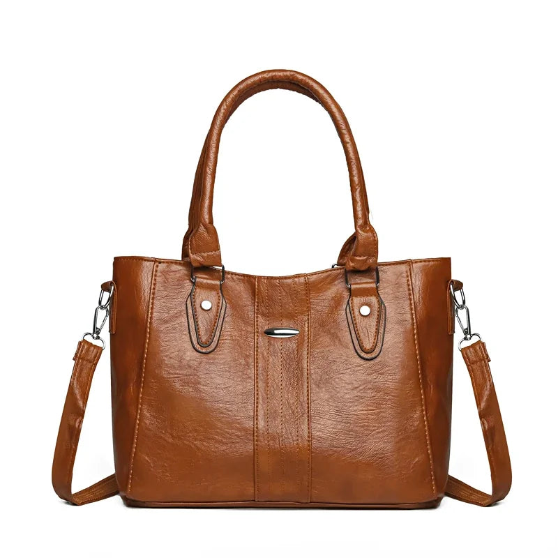 New Soft Leather Handbag For Women Vintage Shoulde,