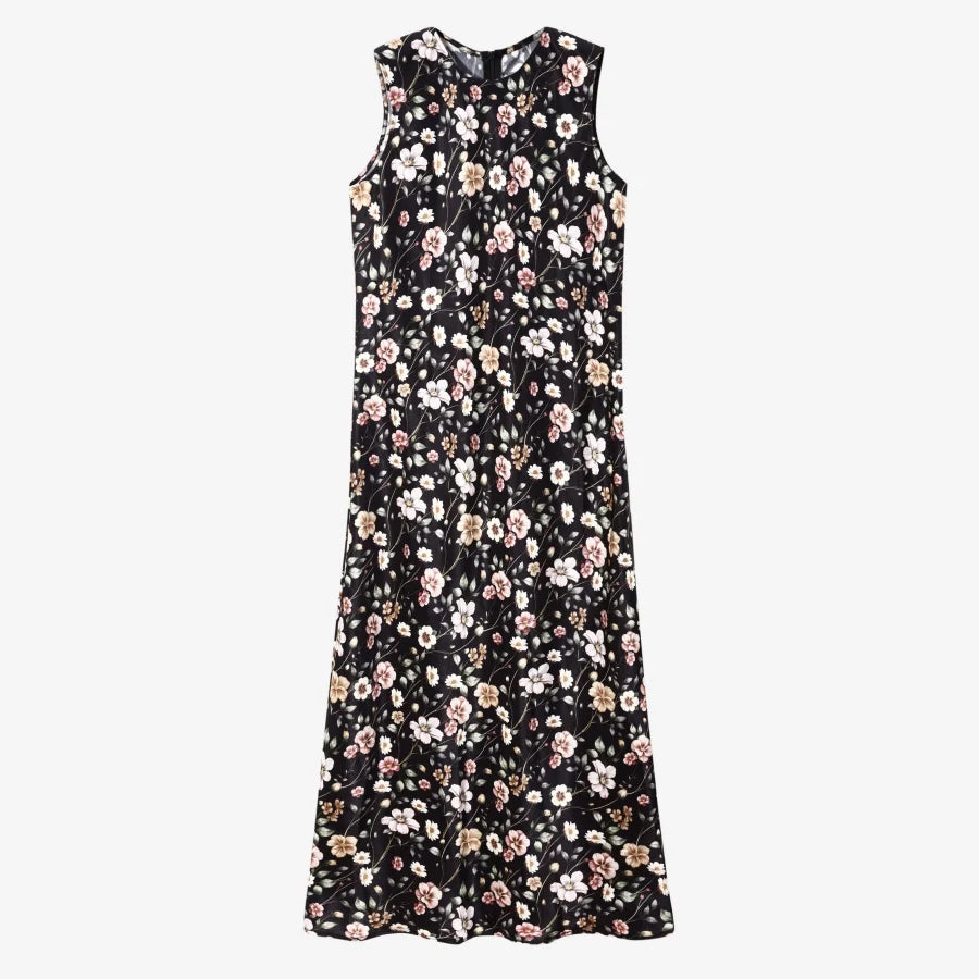 spring summer elegance satin dress + knitted top match set maxi floor length woman clothes