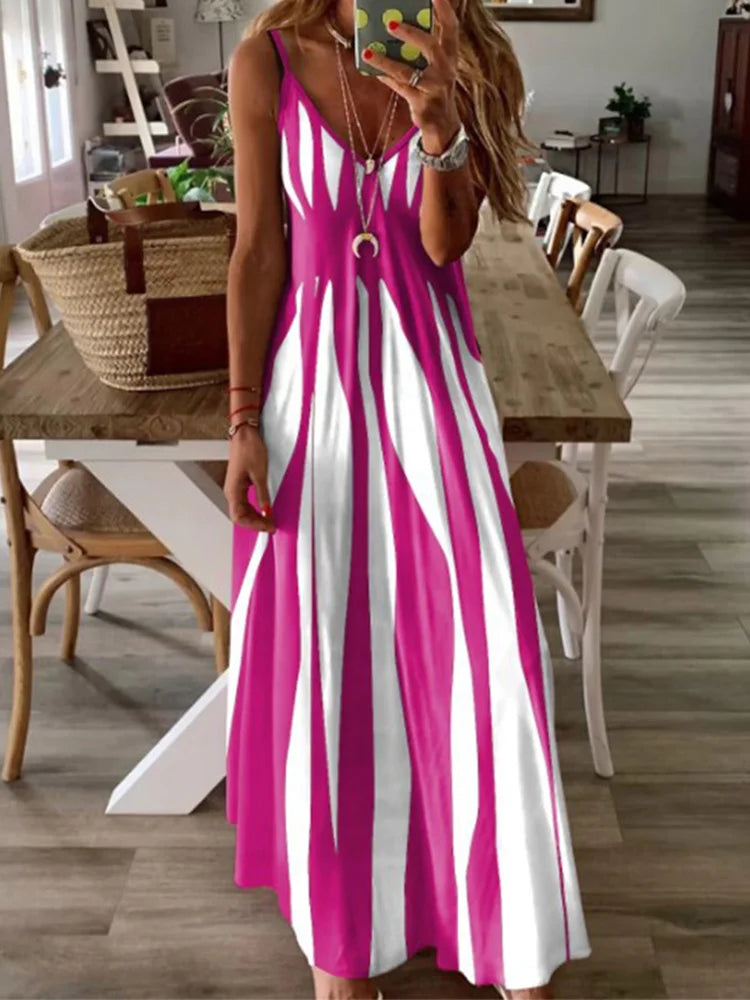Sleeveless Dress Women Dress Robe,
