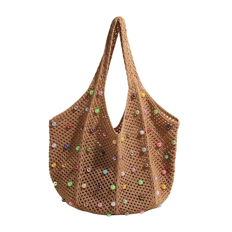 Summer Commuting Woven Bag for Women Single ,