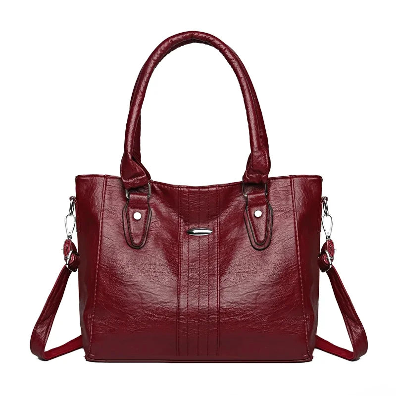 New Soft Leather Handbag For Women Vintage Shoulde,