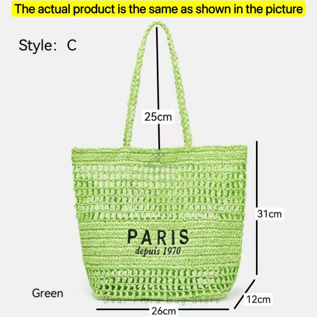 Women's Summer Beach Straw Style,