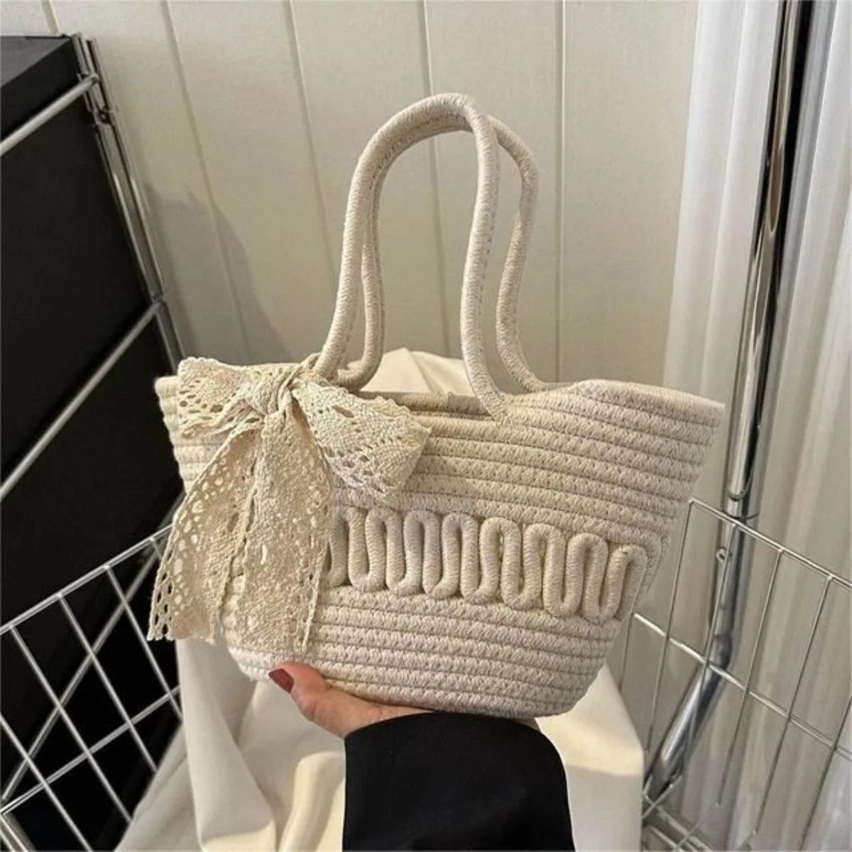 summer holiday bucket Tote bag Women's denim shipping handbag ,