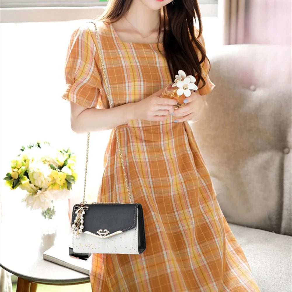 Fashion Messenger Bag Women Trendy Sequin Single Shoulder Bags Mobile Phone ,