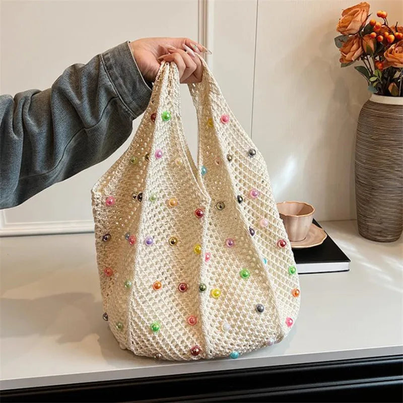 Summer Commuting Woven Bag for Women Single ,