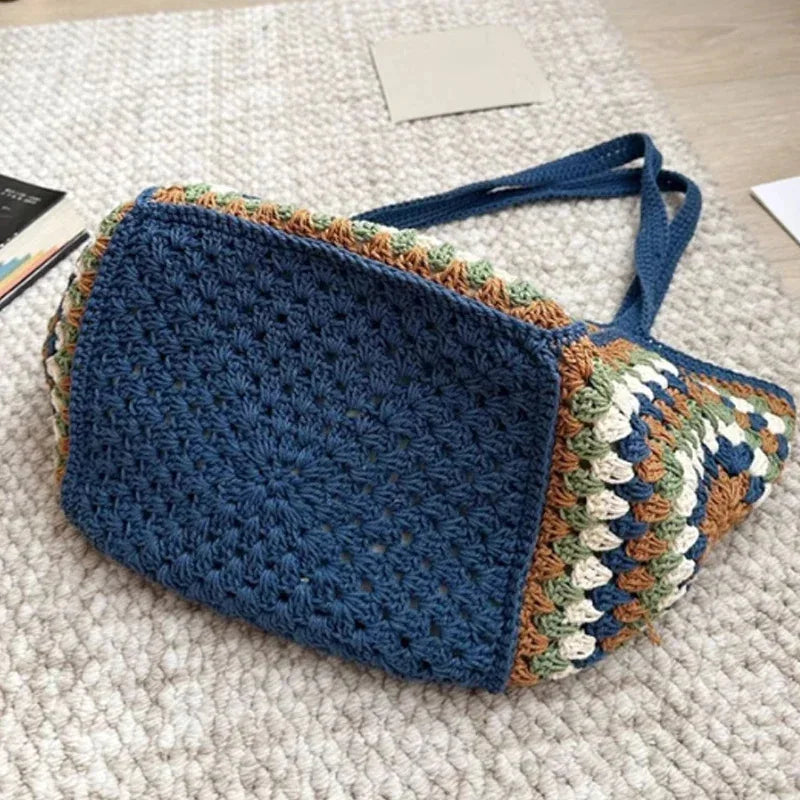 Bag,Roomy Summer Beach Vacation Handwoven Handbag