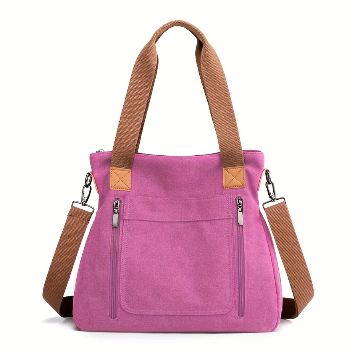 Women's Versatile Handbag Large Capacity Canvas Casual Shoulder Crossbody Bag