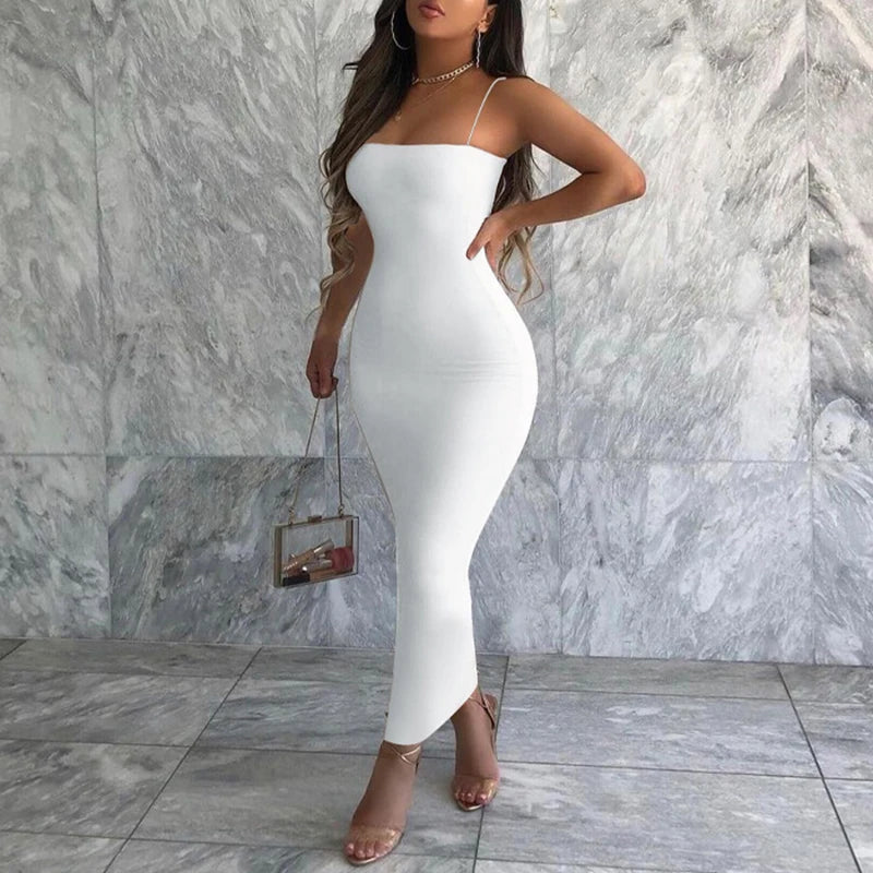 Summer Black Sexy Dress Women Streetwear 2025
