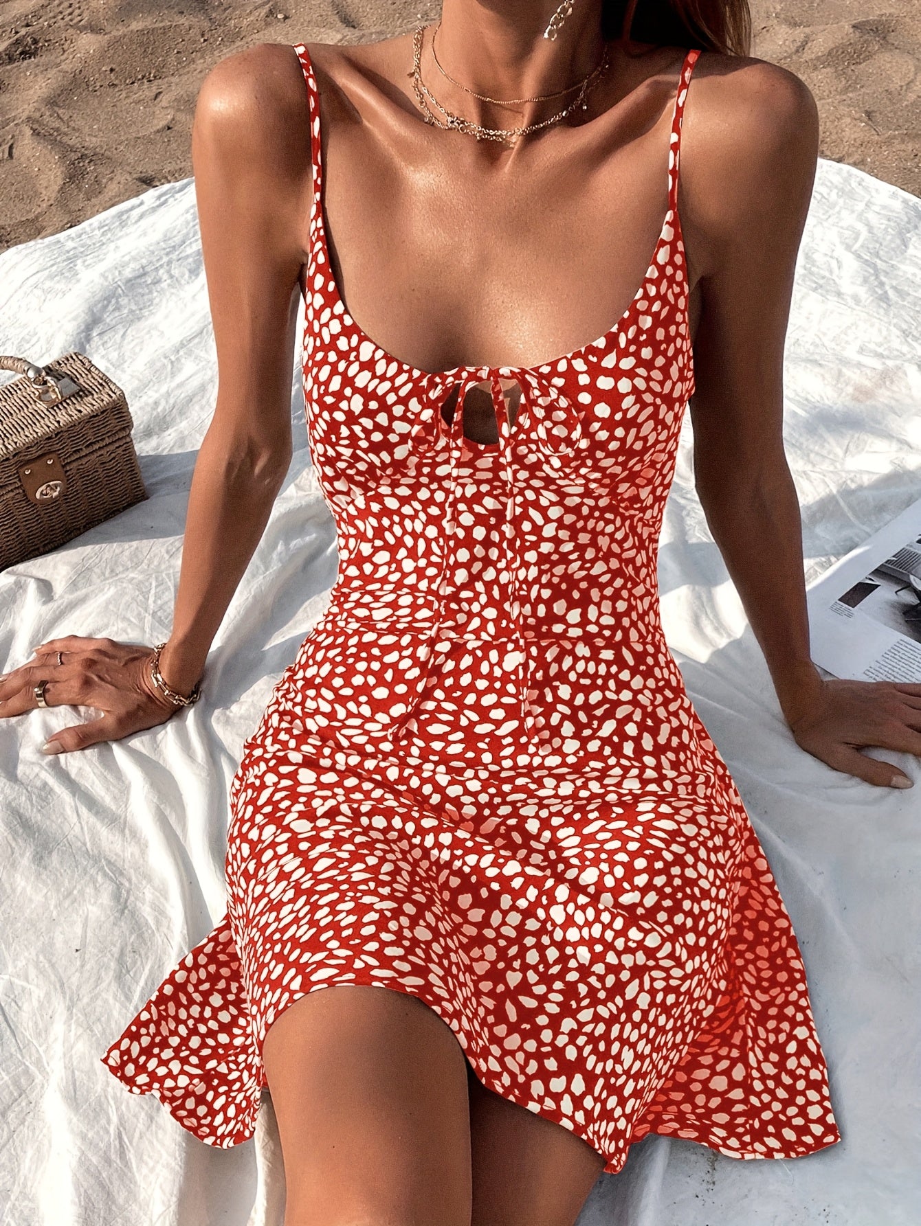 Women's Party & Formal Dress - Sleeveless Spaghetti Strap mini, Non-See-Through Fabric for Beach,